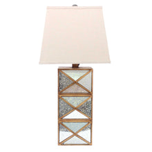 Load image into Gallery viewer, Modern Illusionary Mirrored Base Table Lamp - Gold