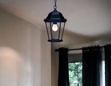Load image into Gallery viewer, Lantern Beveled Metal Dimmable Chandelier With Clear Shades - Black