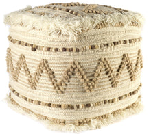 Load image into Gallery viewer, Cotton Blend Ottoman - Beige