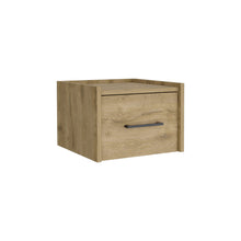 Load image into Gallery viewer, 10" One Drawer Faux Wood Nightstand - Light Brown