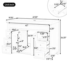 Load image into Gallery viewer, Bathroom Vanity With Sink, 6 Soft Close Drawers & Double Doors - White