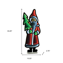 Load image into Gallery viewer, Christmas Santa Tabletop Sign With LED (633785) - Red / White / Green