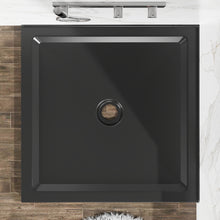 Load image into Gallery viewer, Shower Base, Anti Slip Center Drain Double Threshold - Black