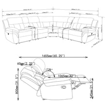 Load image into Gallery viewer, Divine - 6 Piece Reclining Sectional