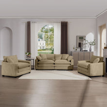 Load image into Gallery viewer, Elegant Oversized Sectional Sofa Set With Deep Seats And Flexible Layout