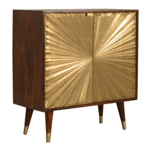 Load image into Gallery viewer, Manila - Cabinet - Gold / Brown