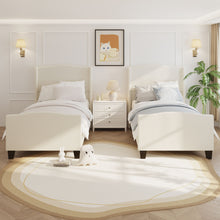 Load image into Gallery viewer, Platform Bed Frame With Tall Headboard And High Footboard
