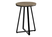 Load image into Gallery viewer, Taupe Round End Table - Black And Deep