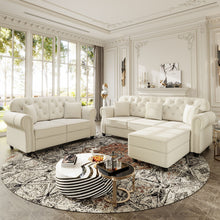 Load image into Gallery viewer, Upholstered Sofa Set With Nailhead Trim And Rolled Armrests, Includes Pillows