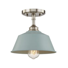 Load image into Gallery viewer, Kitchen Island Metal Dimmable Flush Chandelier With Light Shades - Blue