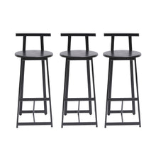 Load image into Gallery viewer, Modern Bar Stools With Backrest For Kitchen (Set of 3)