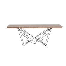 Load image into Gallery viewer, Solid Wood Metal, Dining Table - Light Brown