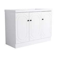 Load image into Gallery viewer, Contemporary Freestanding Bathroom Vanity With Resin Sink & Soft-Close Cabinet Doors