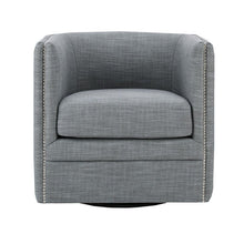 Load image into Gallery viewer, Capstone - Swivel Barrel Chair With Nailhead Accents And Button Tufting