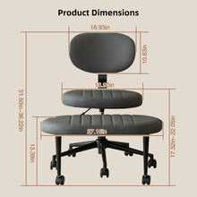Load image into Gallery viewer, Ergonomic Cross Legged Office Chair With Back Support