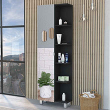 Load image into Gallery viewer, Accent Cabinet With Nine Shelves - Black