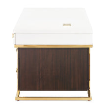 Load image into Gallery viewer, Belmont Place - Desk - White / Dark Brown