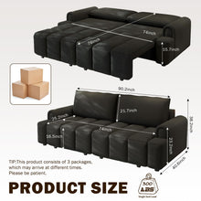 Load image into Gallery viewer, 4 Seater Modern Couch With Seats Storage