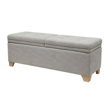 Load image into Gallery viewer, Soft Close Upholstered Storage Bench, Convenient Design