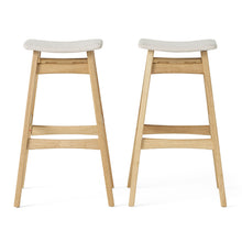 Load image into Gallery viewer, Modern Bar Stool Set With Upholstered Seating