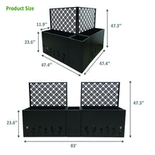 Load image into Gallery viewer, Tall Planter Raised Garden Bed With Trellis
