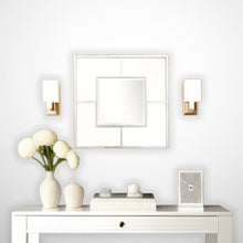 Load image into Gallery viewer, 32" Square Metal Framed Accent Mirror - Silver