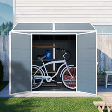 Load image into Gallery viewer, Resin Outdoor Storage Shed Waterproof Shed With Floor & Two Windows & Lockable Door, Tool Shed For Garden, Patio, Backyard