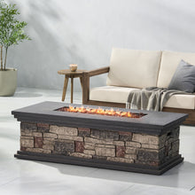 Load image into Gallery viewer, Fire Pit With Lightweight Concrete And Steel Frame
