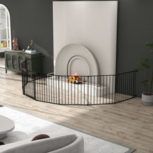 Load image into Gallery viewer, Adjustable Safety Gate Play Yard Metal Doorways Fireplace Fence Christmas Tree Fence Gate For House Stairs Gate Prohibited Area Fence