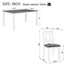 Load image into Gallery viewer, Modern Dining Set With Upholstered Chairs