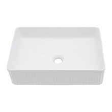 Load image into Gallery viewer, Modern Ceramic Rectangular Vessel Bathroom Sink