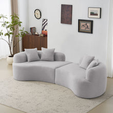 Load image into Gallery viewer, Curved 4 Seater Full Compression Sponge Sofa