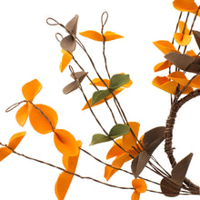 Load image into Gallery viewer, Fall Leaves Wreath, Botanicals Decor For Harvest Festival Fall Festival & Thanksgiving Table Decorations (Set of 12) - Orange Multi