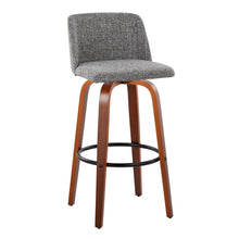 Load image into Gallery viewer, Toriano - Mid Century Modern Fixed Height Barstool Swivel And Round Footrest (Set of 2)