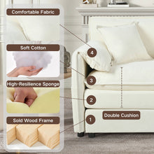 Load image into Gallery viewer, Modern Comfy Deep Seat Modular Sectional Sofa Cloud Couch With Ottoman