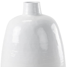 Load image into Gallery viewer, Block Round Floor Vase - White / White