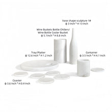 Load image into Gallery viewer, 10 Pieces Luxury Natural Marble Dining Room Accessories Set