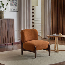 Load image into Gallery viewer, Modern Boucle Lounge Chair With Solid Wood Fram