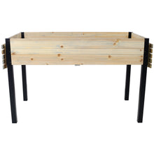 Load image into Gallery viewer, Raised Garden Bed With Metal Legs And Folding Storage Shelf
