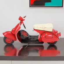 Load image into Gallery viewer, Hand Painted 1959 Scooter Model Motorcycle - Red / Black