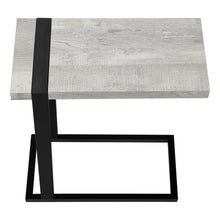 Load image into Gallery viewer, Distressed Wood And Metal End Table - Gray / Black