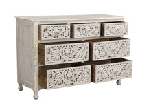 Load image into Gallery viewer, Solid Wood Seven Drawer Dresser - Beige