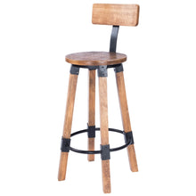 Load image into Gallery viewer, 42" Iron Bar Chair - Brown / Natural