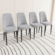 Load image into Gallery viewer, Modern Dining Chair With Cushions And Metal Legs