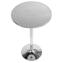 Load image into Gallery viewer, Bistro - Contemporary Adjustable Round Bar Table - Silver