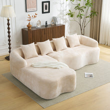 Load image into Gallery viewer, Modular L-Shape Sectional Sofa With Curved Chaise
