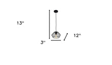 Load image into Gallery viewer, Metal Cage Modern Industrial Single Bulb Hanging Pendent Light - Black