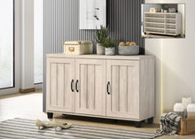 Load image into Gallery viewer, Corby - Oak Finish 3 - Door Shoe Cabinet - Dusty Gray