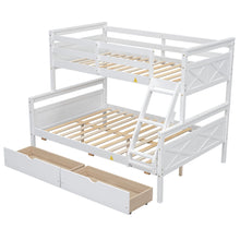 Load image into Gallery viewer, Bunk Bed With Ladder And Safety Guardrail