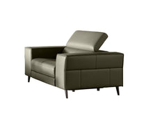 Load image into Gallery viewer, Genuine Leather Power Recliner - Dark Gray